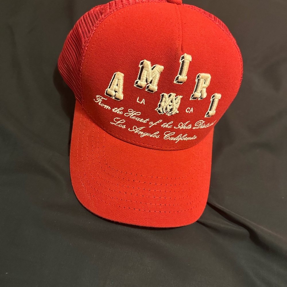 AMIRI VARSITY TRUCKER HAT *RARE*